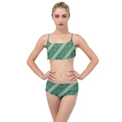 Batik Pattern Java Indonesia Layered Top Bikini Set by Pakrebo