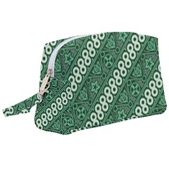 Batik Pattern Java Indonesia Wristlet Pouch Bag (large) by Pakrebo