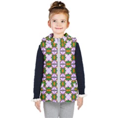 Seamless Wallpaper Digital Kids  Hooded Puffer Vest by Pakrebo