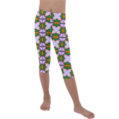 Seamless Wallpaper Digital Kids  Lightweight Velour Capri Leggings  by Pakrebo