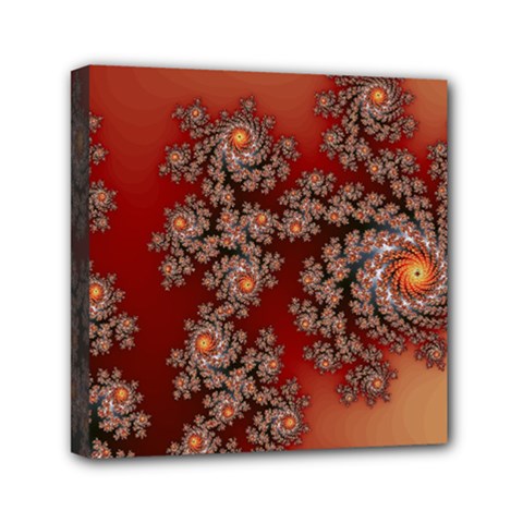 Fractal Rendering Pattern Abstract Mini Canvas 6  x 6  (Stretched)