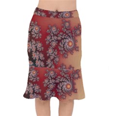 Fractal Rendering Pattern Abstract Short Mermaid Skirt