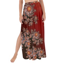 Fractal Rendering Pattern Abstract Maxi Chiffon Tie-Up Sarong