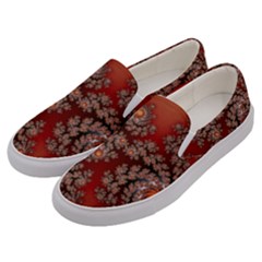 Fractal Rendering Pattern Abstract Men s Canvas Slip Ons