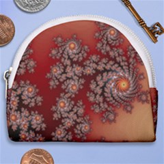 Fractal Rendering Pattern Abstract Horseshoe Style Canvas Pouch