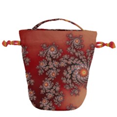 Fractal Rendering Pattern Abstract Drawstring Bucket Bag