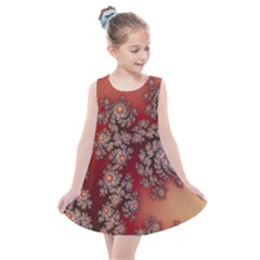 Fractal Rendering Pattern Abstract Kids  Summer Dress by Pakrebo