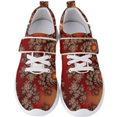 Fractal Rendering Pattern Abstract Men s Velcro Strap Shoes