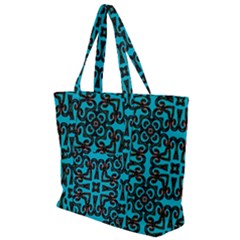 Pattern Seamless Ornament Abstract Zip Up Canvas Bag