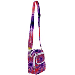 Fractal Abstract Background Spiral Shoulder Strap Belt Bag