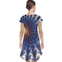 Fractal Spiral Curve Abstraction Cap Sleeve Nightdress View2