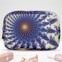 Fractal Spiral Curve Abstraction Make Up Pouch (small) by Pakrebo