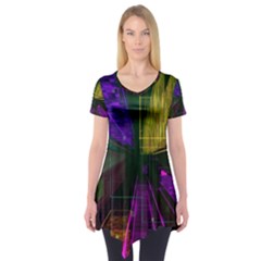 Data City Large Fiction Digital Short Sleeve Tunic 