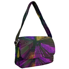 Data City Large Fiction Digital Courier Bag by Pakrebo