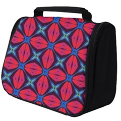 Seamless Wallpaper Digital Pattern Red Blue Full Print Travel Pouch (big) by Pakrebo