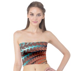 Fractal Spiral Abstract Design Tube Top by Pakrebo