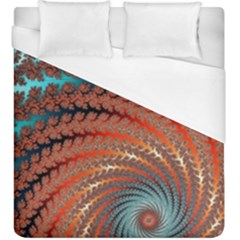 Fractal Spiral Abstract Design Duvet Cover (king Size) by Pakrebo