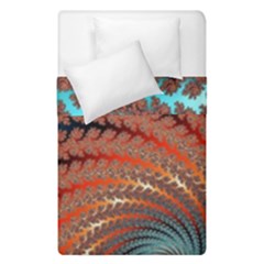 Fractal Spiral Abstract Design Duvet Cover Double Side (single Size) by Pakrebo