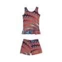 Fractal Spiral Abstract Design Kids  Boyleg Swimsuit View1