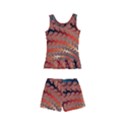 Fractal Spiral Abstract Design Kids  Boyleg Swimsuit View2