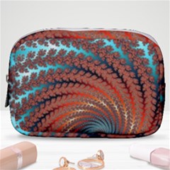 Fractal Spiral Abstract Design Make Up Pouch (small) by Pakrebo