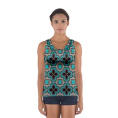 Seamless Wallpaper Pattern Ornament Pattern Sport Tank Top 