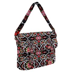 Flowers 1 Buckle Messenger Bag