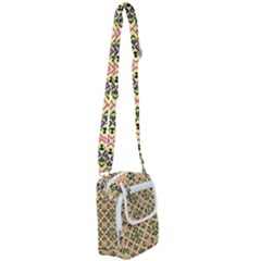 Seamless Wallpaper Geometric Yellow Shoulder Strap Belt Bag