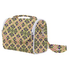 Seamless Wallpaper Geometric Yellow Satchel Shoulder Bag by Pakrebo