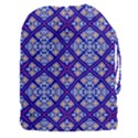 Symmetry Digital Art Pattern Blue Drawstring Pouch (XXXL) View1