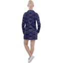 Seamless Pattern Ornament Symmetry Women s Long Sleeve Casual Dress View2