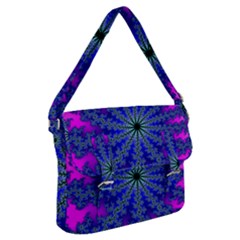 Fractal Abstract Background Digital Buckle Messenger Bag by Pakrebo