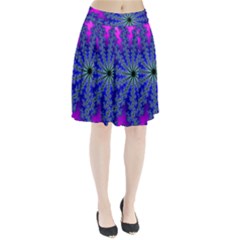 Fractal Abstract Background Digital Pleated Skirt by Pakrebo