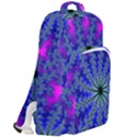 Fractal Abstract Background Digital Double Compartment Backpack View2