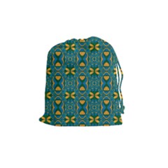 Seamless Wallpaper Pattern Art Pattern Drawstring Pouch (medium) by Pakrebo