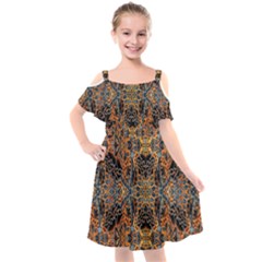 Ml 220 Kids  Cut Out Shoulders Chiffon Dress by ArtworkByPatrick