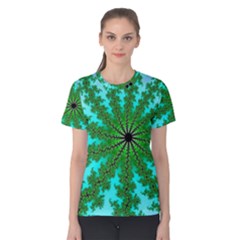 Fractal Abstract Rendering Women s Cotton Tee