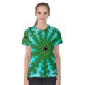 Fractal Abstract Rendering Women s Cotton Tee View1