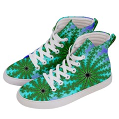 Fractal Abstract Rendering Men s Hi-top Skate Sneakers by Pakrebo