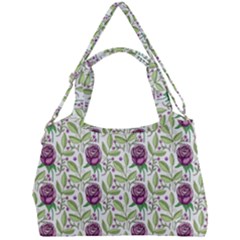 Default Texture Background Floral Double Compartment Shoulder Bag by Pakrebo