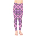 Seamless Wallpaper Geometric Pink Kids  Legging View1