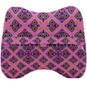 Seamless Wallpaper Geometric Pink Velour Head Support Cushion View2