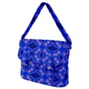 Seamless Fractal Blue Wallpaper Buckle Messenger Bag View2