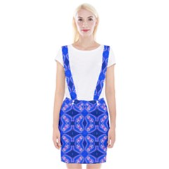 Seamless Fractal Blue Wallpaper Braces Suspender Skirt by Pakrebo