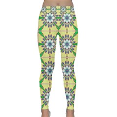 Seamless Wallpaper Digital Art Pattern Classic Yoga Leggings by Pakrebo