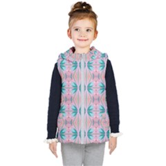 Seamless Wallpaper Pattern Kids  Hooded Puffer Vest by Pakrebo