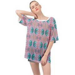 Seamless Wallpaper Pattern Oversized Chiffon Top