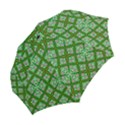 Symmetry Digital Art Pattern Green Folding Umbrellas View2