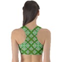 Symmetry Digital Art Pattern Green Sports Bra View2