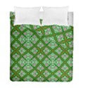 Symmetry Digital Art Pattern Green Duvet Cover Double Side (Full/ Double Size) View1